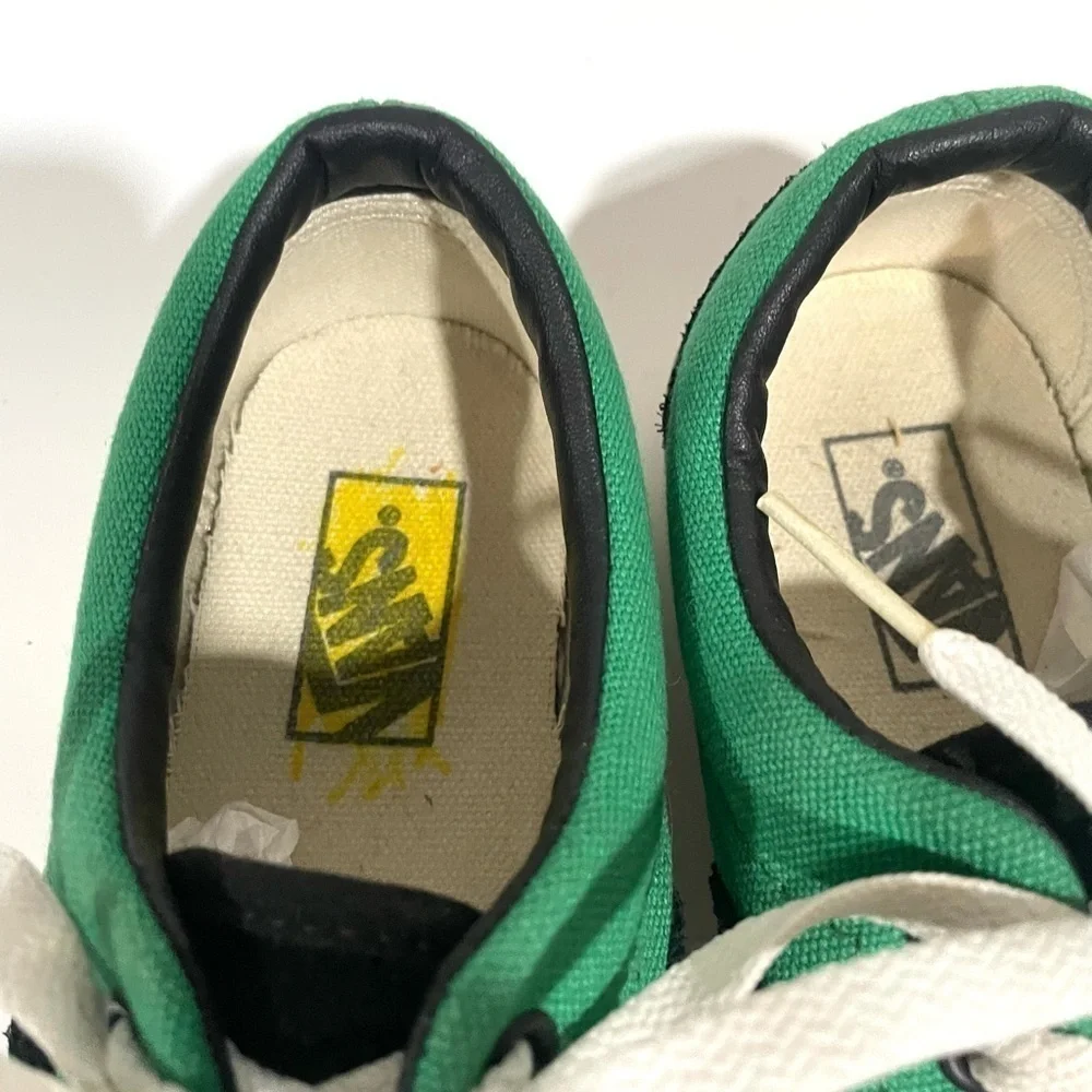 VANS skate era green black canvas low top shoe size 12.5